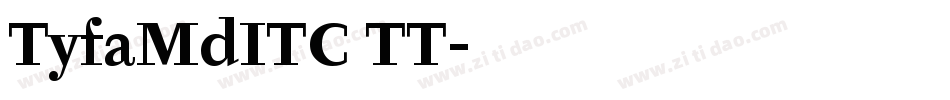 TyfaMdITC TT字体转换